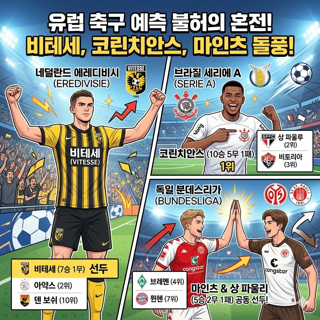 *....비테세 돌풍 네덜란드 리그 1위 질주*....코린치
